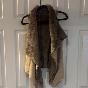 Maude Brown and Tan Fur Vest